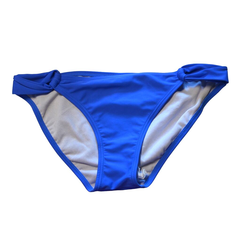 GOSSIP GIRL Ladies Light Blue Twisted Hip Swim Bottoms, Size Large